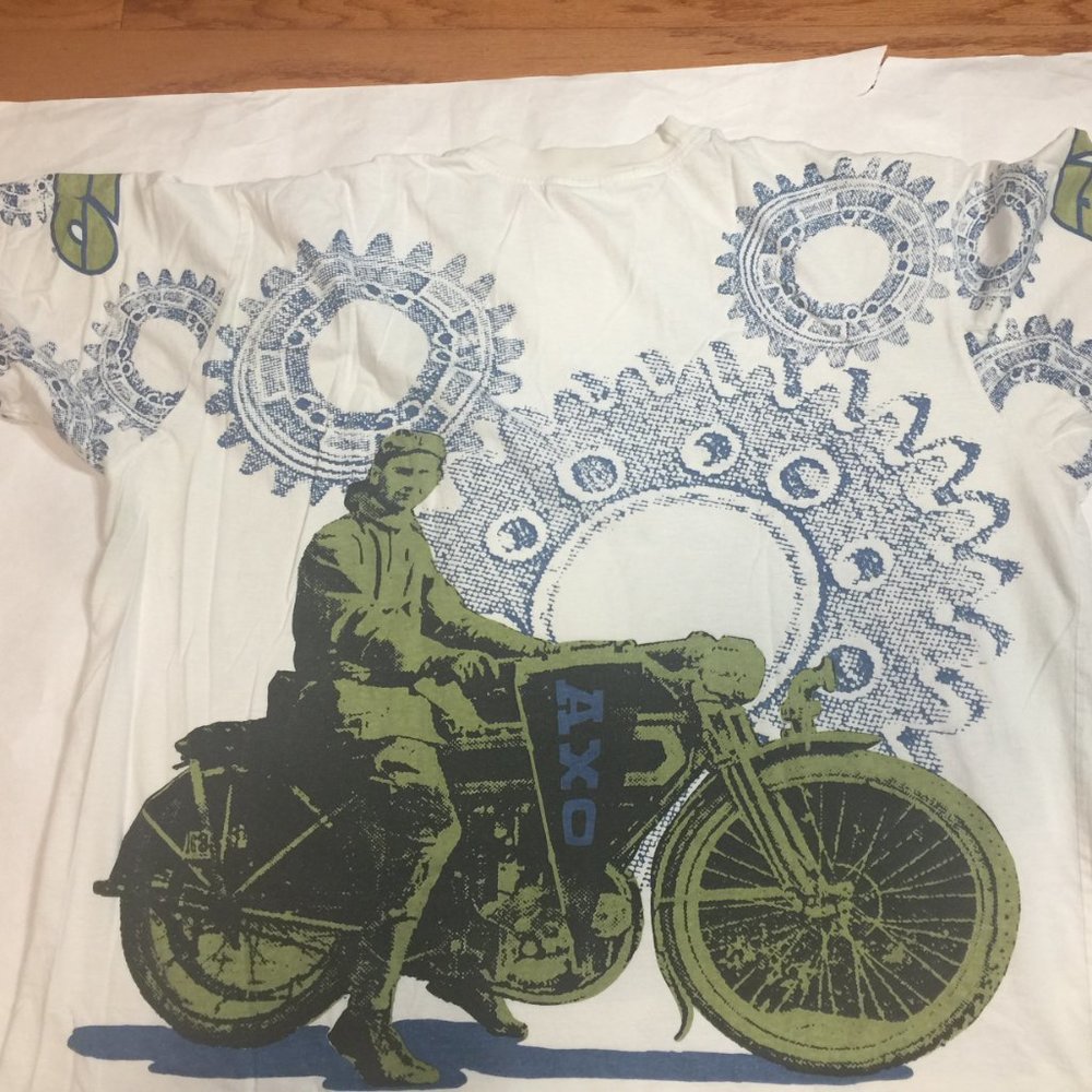 AXO T-Shirt Large Vintage Print Front & Back - Picture 7 of 7